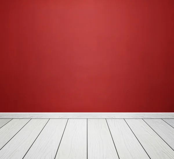 Interior da sala com parede de concreto e piso de madeira branca — Fotografia de Stock