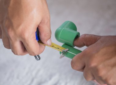 Ppr sıhhi tesisat boru bant ölçme ile