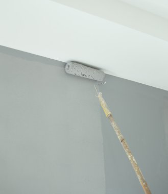 alt boya duvar boya silindiri ile