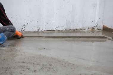 Sıvacı şap beton döşeme için