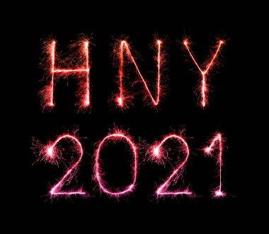 2021 mutlu yeni yıl havai fişekleri gece ışıldayan maytaplar yazdı