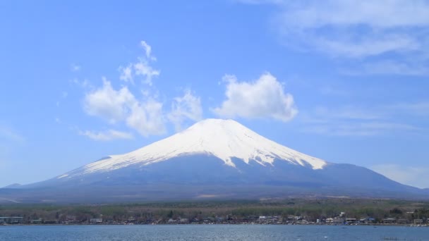 Timelapse Fuji Lake Yamanaka Yamanashi Japan — 图库视频影像