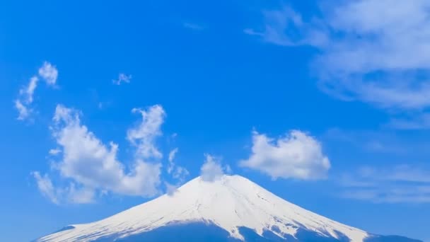 Timelapse Fuji Lake Yamanaka Yamanashi Japan — 图库视频影像