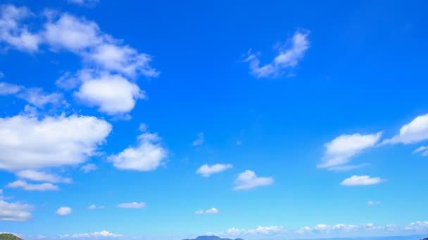 Time Lapse Montagne Avec Ciel Bleu Nuage Khao Kho Phetchabun — Video
