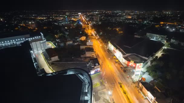 Nakhon Ratchasima Tailandia Junio 2017 Autopista Mittraphap Ciudad Nakhon Ratchasima — Vídeo de stock