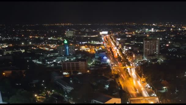 Mittraphap Autópálya Időeltolódása Nakhon Ratchasima Városban Thaiföldön — Stock videók