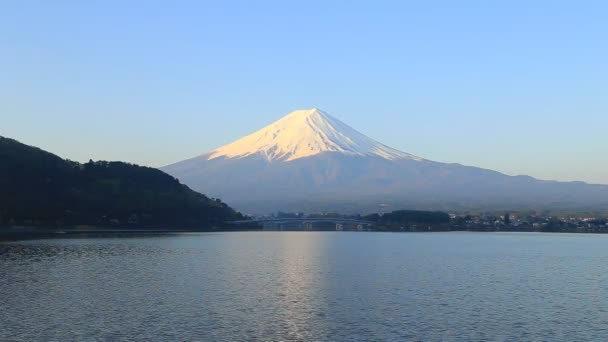 Гора Фудзі Вид Озера Kawaguchiko Японія — стокове відео