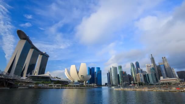 Tempo Lapso Visão Paisagem Urbana Cidade Singapura — Vídeo de Stock
