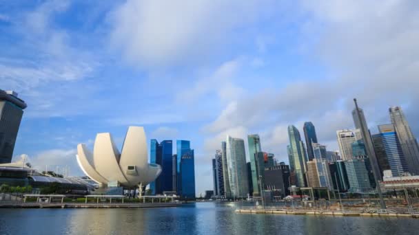 4K新加坡城市景观的时间差 — 图库视频影像