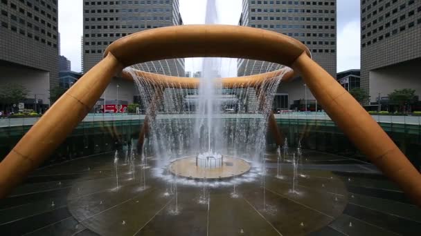 Singapore Aug 2017 Fountain Wealth Híres Hely Suntec City Singapore — Stock videók