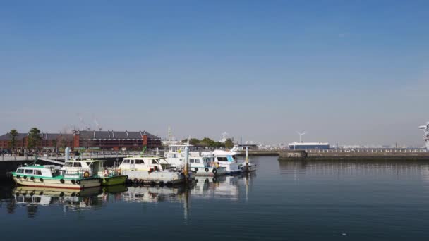 Yokohama Japan Marca 2019 Krajobraz Portu Zatoce Jokohama Japonia — Wideo stockowe