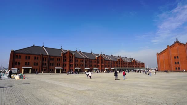 Yokohama Japón Marzo 2019 Visita Turística Identificada Yokohama Red Brick — Vídeos de Stock