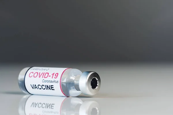 Flacone Vaccino Coronavirus Covid Vaccinazione — Foto Stock