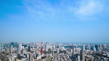 Tokyo şehrinin havadan görünüşü, Japonya