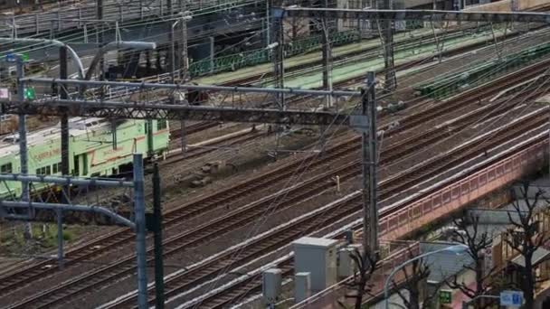 Tokyo Japon Mars 2019 Train Approche Gare Tokyo Japon — Video