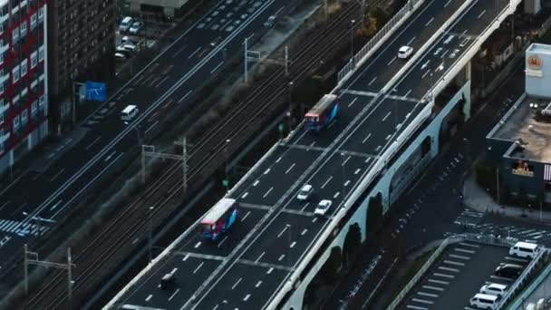 Lapso Tempo Tráfego Vista Cidade Yokohama Japão — Vídeo de Stock