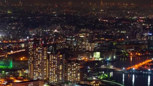 Yokohama Şehri Japonya Zaman Aşımı — Stok video