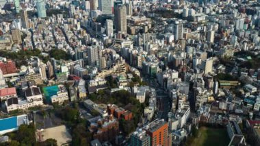 Metropolitan Otoyolu kavşağı yolu ve şehir Tokyo, Japonya 'da zaman aşımı