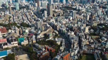 Metropolitan Otoyolu kavşağı yolu ve şehir Tokyo, Japonya 'da zaman aşımı