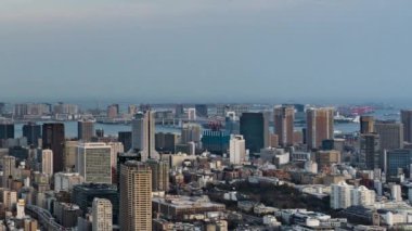 Tokyo şehrinin, Japonya 'nın gece gündüz akışı