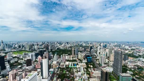 Upływ Czasu Bangkok Cityscape Tajlandia — Wideo stockowe