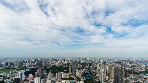 Upływ Czasu Bangkok Cityscape Tajlandia — Wideo stockowe