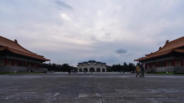 Dia Noite Lapso Tempo Liberty Square Chiang Kai Shek Memorial — Vídeo de Stock