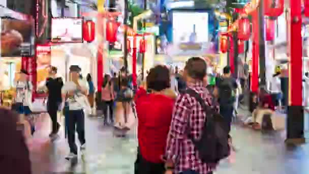 Taipei Taiwan Juni 2019 Tid Förflutit Folkmassa Promenader Och Shopping — Stockvideo