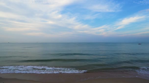 Nam Rin Sahili Nde Deniz Gökyüzü Rayong Tayland — Stok video