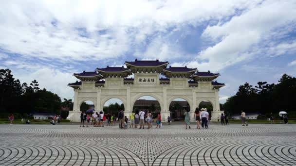 Taipei Taiwan Junho 2019 Liberty Square Main Gate Chiang Kai — Vídeo de Stock