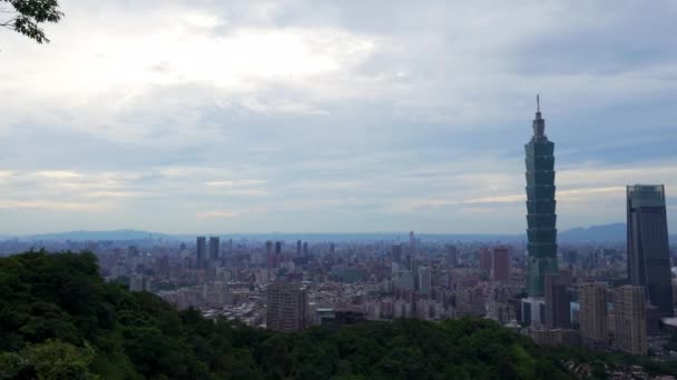 Vista Cidade Taipei Taiwan — Vídeo de Stock