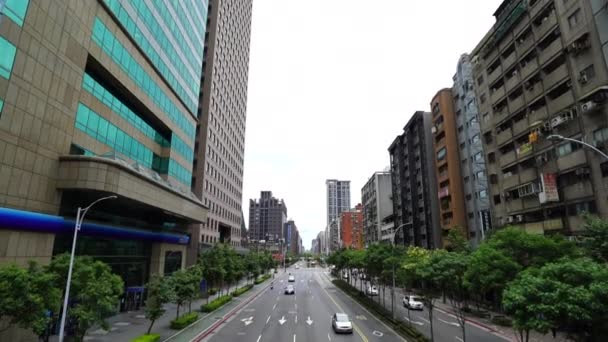 Taipei Taiwan Juni 2019 Verkeer Weg Taipei Taiwan — Stockvideo