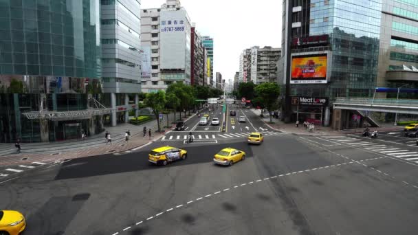 Тайбэй Тайвань Июня 2019 Года Дорожное Движение Тайбэе Тайвань — стоковое видео