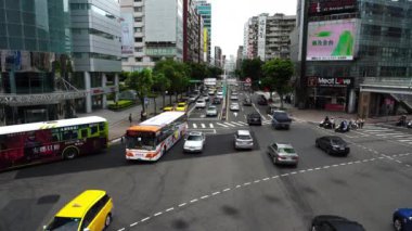 Tayvan, Tayvan - 9 Haziran 2019: Taipei, Tayvan 'da trafik