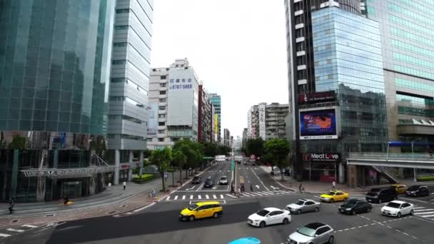 Taipei Taiwan Juni 2019 Verkeer Weg Taipei Taiwan — Stockvideo