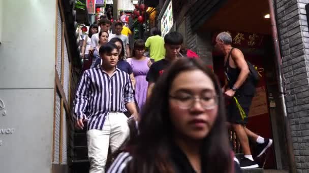 Jiufen Taiwan Juni 2019 Oidentifierade Människor Besöker Kulturarv Gamla Stan — Stockvideo