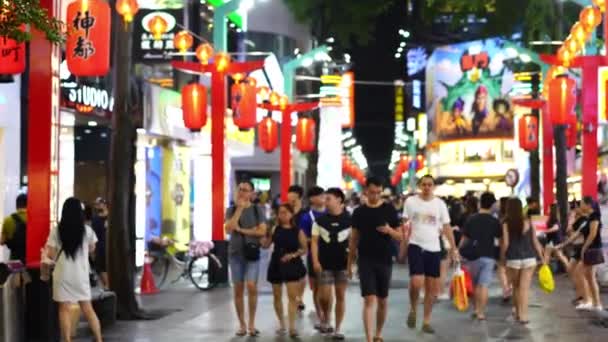 Taipei Taiwan Giugno 2019 Folla Persone Che Camminano Fanno Shopping — Video Stock