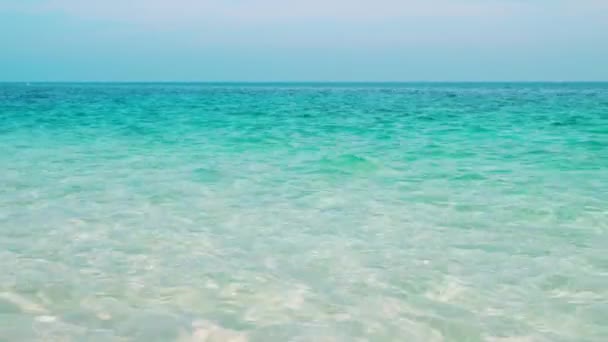 Wunderschönes Wassermeer Auf Koh Munnork Island Rayong Thailand — Stockvideo