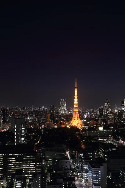 Tokio Stadtbild bei Nacht, Japan — Stockfoto