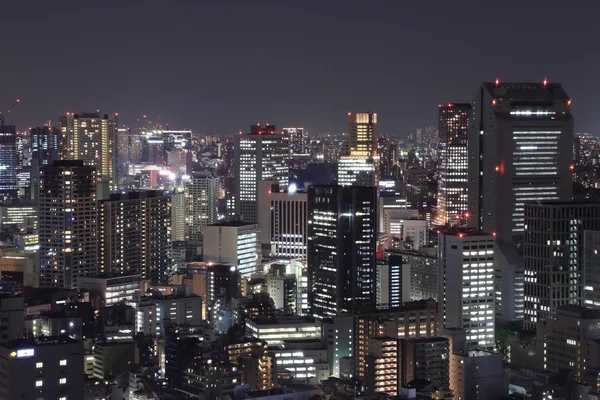 Tokyo město v noci — Stock fotografie