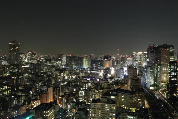 Tokyo stadsbild på natten — Stockfoto