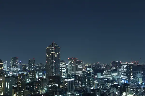 Paisagem urbana de tokyo à noite — Fotografia de Stock