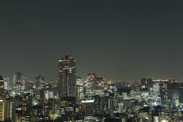 Geceleri Tokyo şehri manzarası — Stok fotoğraf