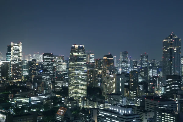 Geceleri Tokyo şehri manzarası — Stok fotoğraf