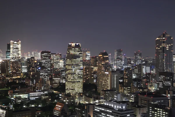 Tokyo stadsbild på natten — Stockfoto