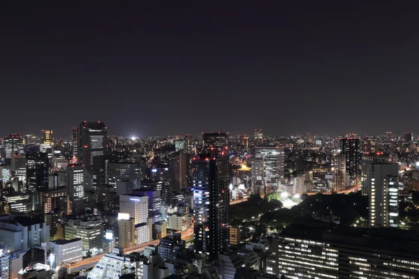 Paisagem urbana de tokyo à noite — Fotografia de Stock