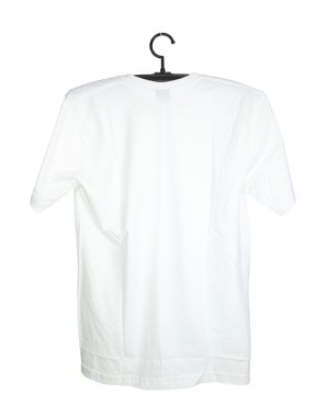 t-shirt üzerine beyaz izole askı üzerine