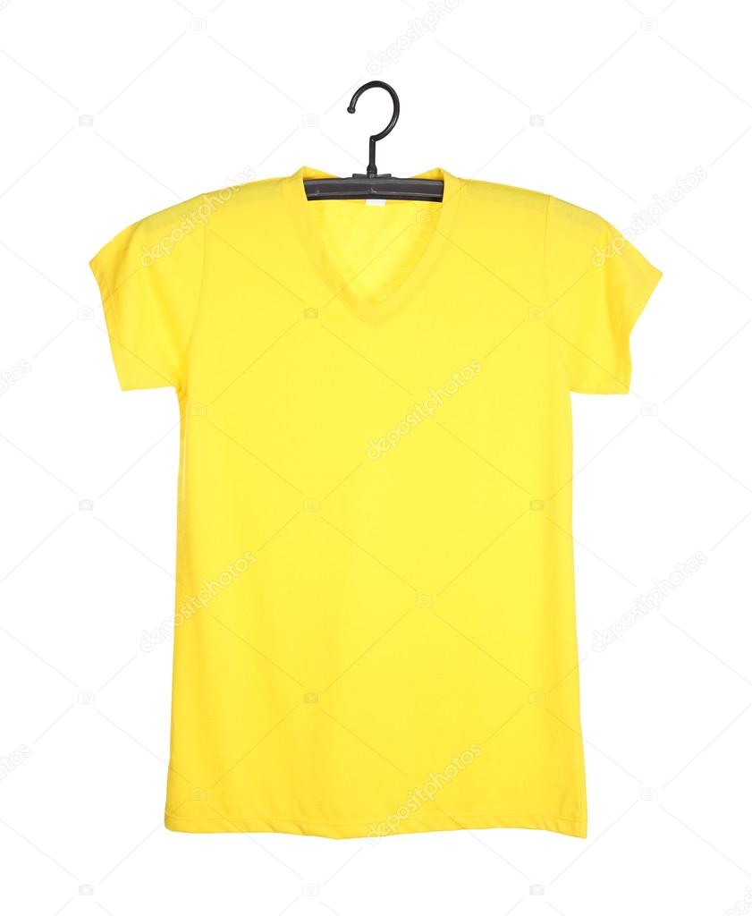 T Shirt On Hanger Isolated On White Stock Photo C Geargodz 5409