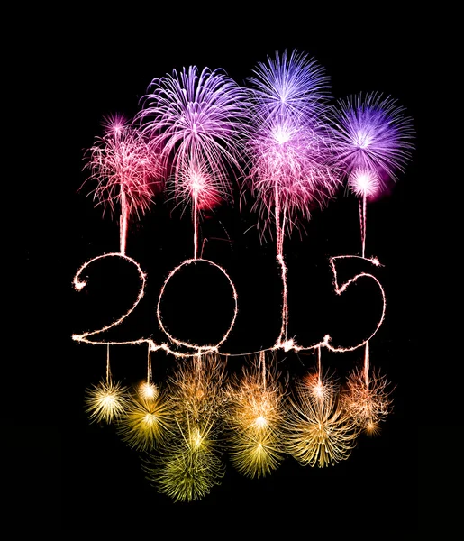 Feliz Año Nuevo - 2015 hizo una chispa — Foto de Stock