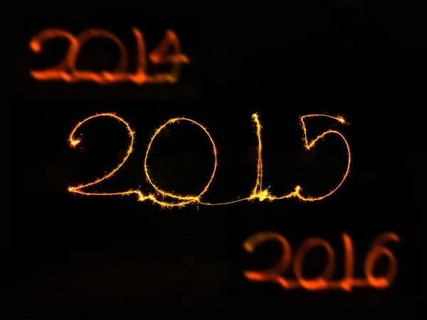 Feliz Año Nuevo - 2015 sparkler —  Fotos de Stock